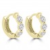 1.20 ct ttw Ladies Round Cut Diamond Hoop Huggie Earrings In 14 Kt Yellow Gold 1.20 ct ttw Ladies Round Cut Diamond Hoop Huggie Earrings In 14 Kt Yellow Gold